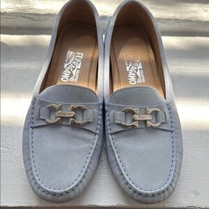 Salvatore Ferragamo Women’s Blue Drivers/Loafers (Size: 9.5)